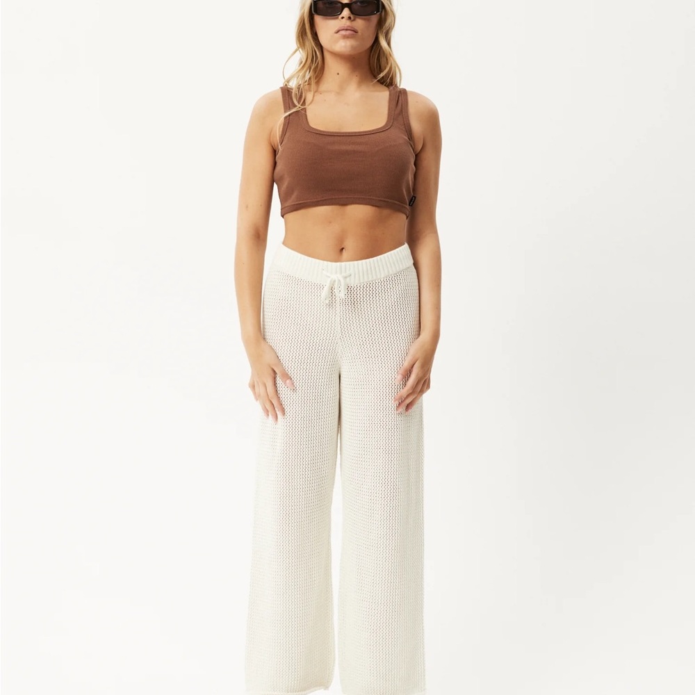 Women's Cream Knit Pants